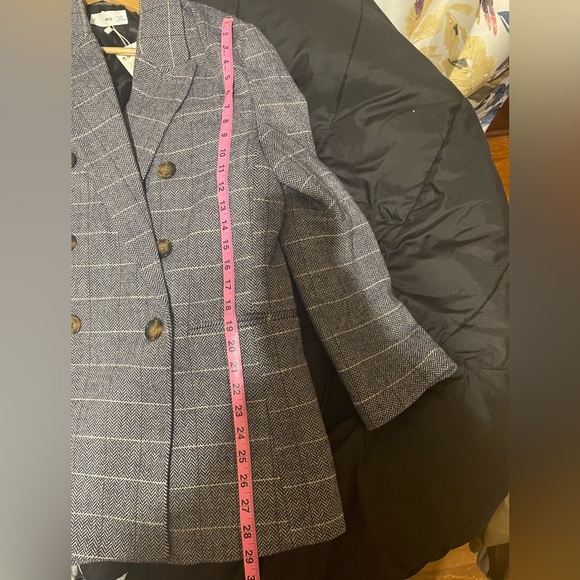 Mango Oversized Herringbone Wool Blazer - Picture 13 of 14